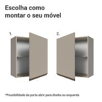 Armário Aéreo 60 Cm 1 Porta Nice Madesa Crema