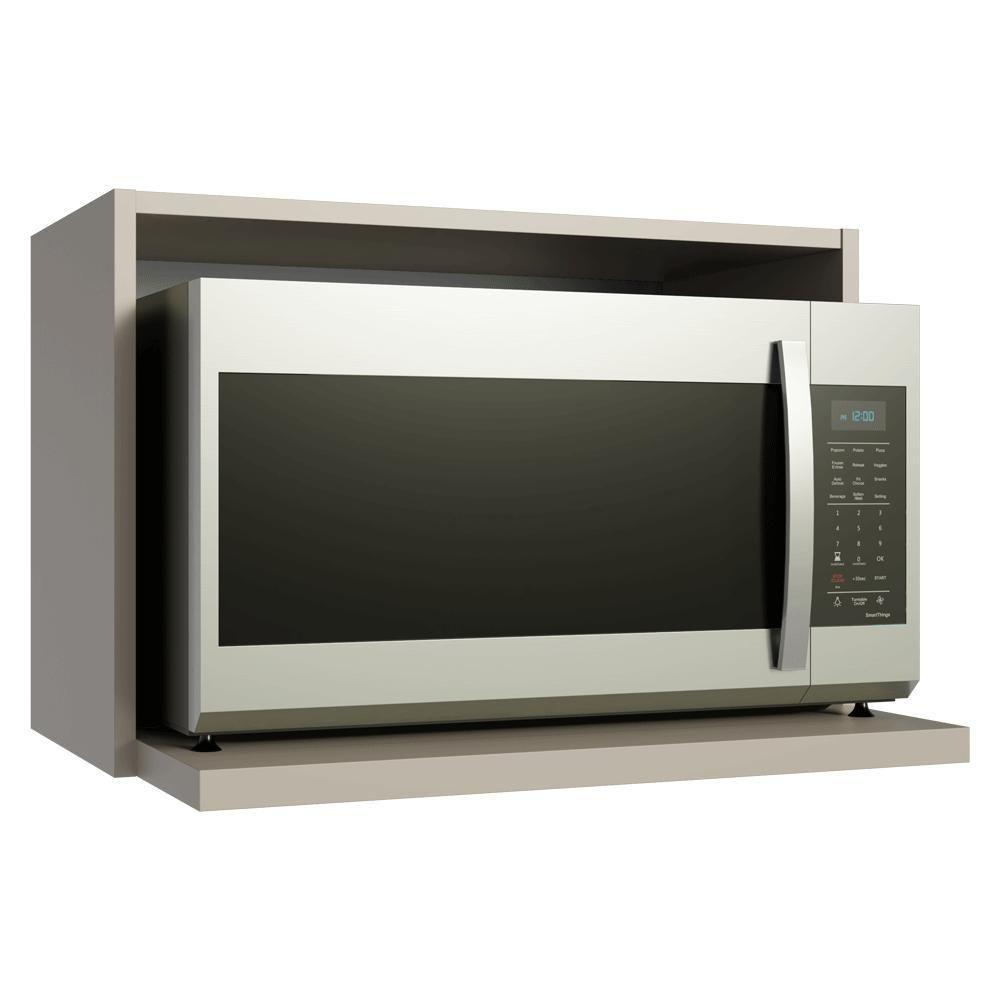 Armário Aéreo 60 Cm Nicho Para Microondas/forno Elétrico Nice Madesa Crema - 2