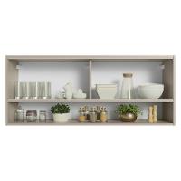 Armário Aéreo 2 Portas De Correr De Vidro Reflex E 1 Nicho Nice Madesa Crema - 5