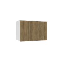 Armário Aéreo 3 Portas Kappesberg Adapt Branco Nogueira - 1