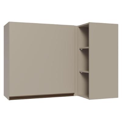 Armário Aéreo De Canto 1 Porta E Adega Nice Madesa Crema