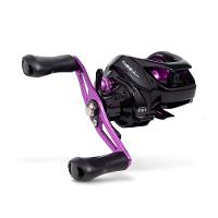 Carretilha Para Pesca Maruri Luke Slim Black Purple Lado Da Manivela Esquerda - 8
