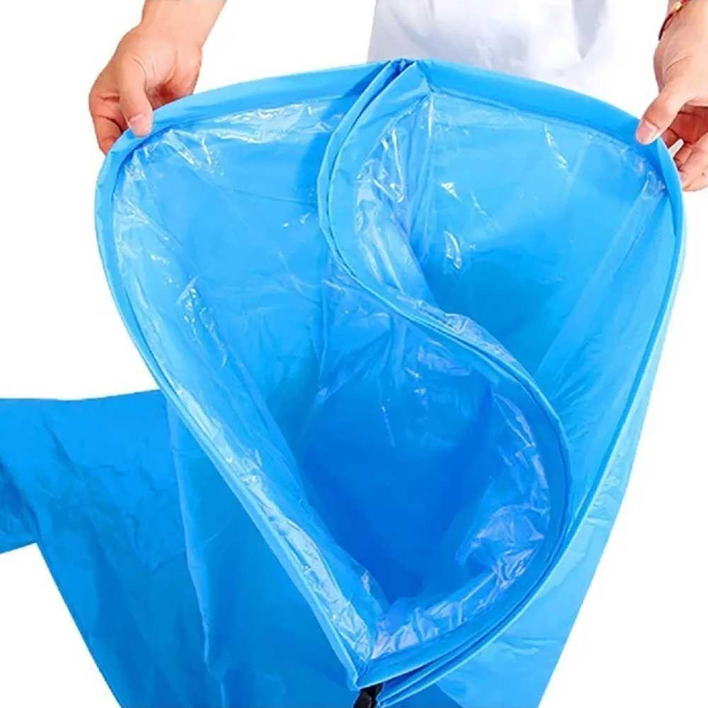 Sofá Puff Air Bag Inflável Para Camping Vg+ Azul Claro - 3