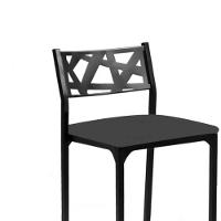 Kit 03 Banquetas Alta Com Encosto Luiza Gourmet Para Balcão Cozinha Suede Cinza - Aurora Line - 5