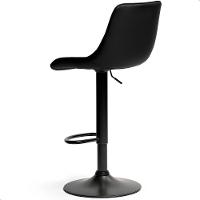 Banqueta Alta Cozinha Bar Balcão Para Bancada Encosto Kit 03 Preto - 9
