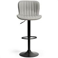 Kit 03 Banqueta Giratória Alta Encosto Bancada Cozinha Bar Cinza Claro - 2