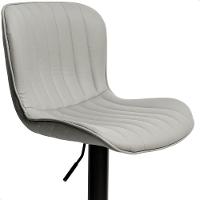 Kit 02 Banqueta Giratória Alta Encosto Bancada Cozinha Bar Cinza Claro - 10