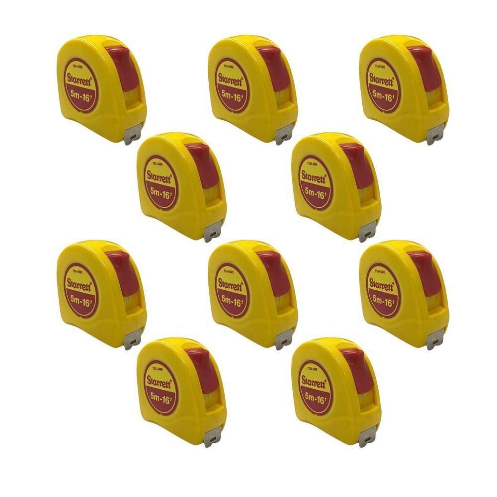 Kit 10 Trenas De Bolso 5m Série Kts Starrett Kts34-5me – Precisa, Resistente E Profissional - 1