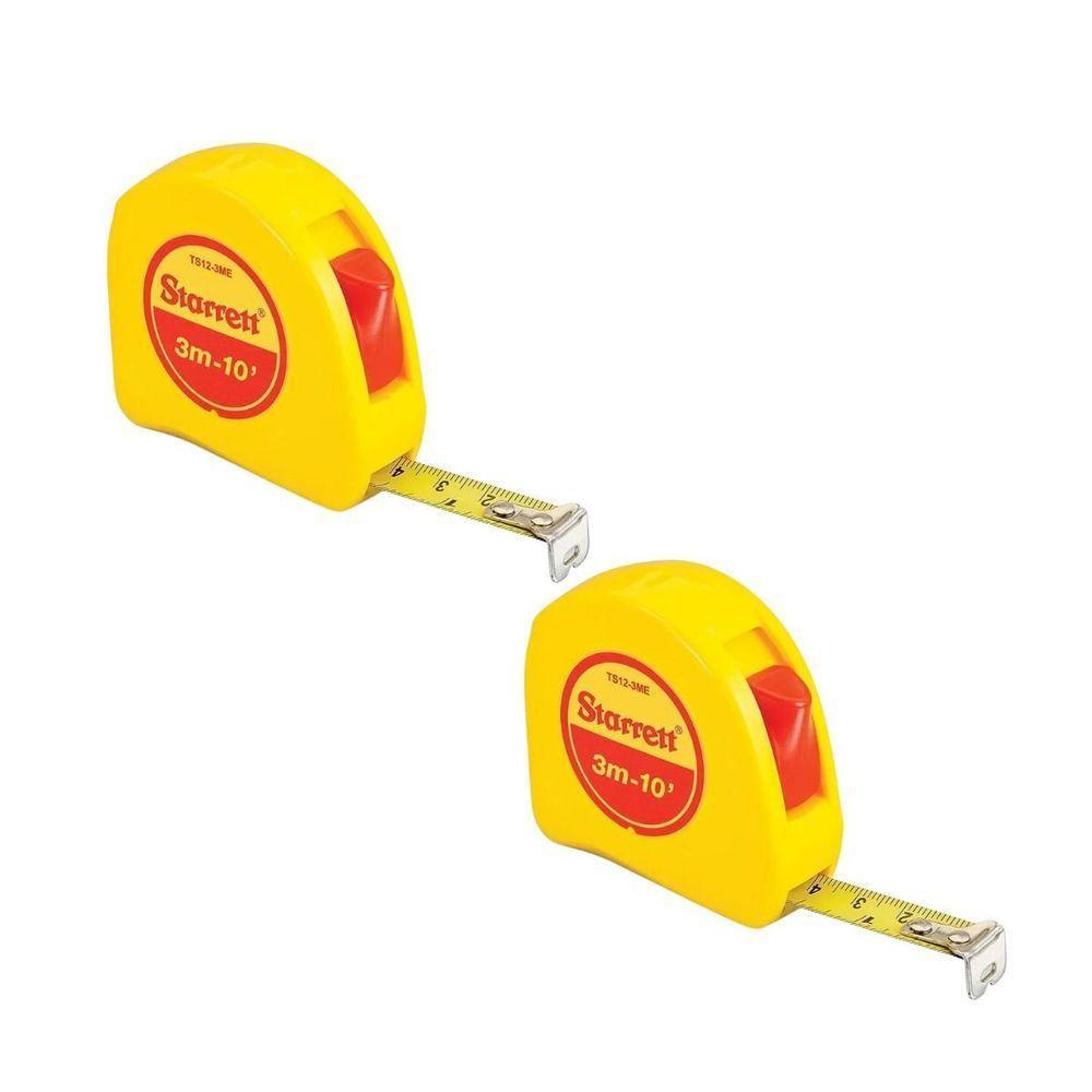 Kit 02 Trenas De Bolso Starrett 3m Sts12-3me – Resistente, Precisa E Com Trava Profissional único - 1