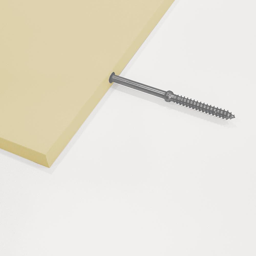 Prateleira 40 X 10cm Bege Claro Suporte Invisível - 5