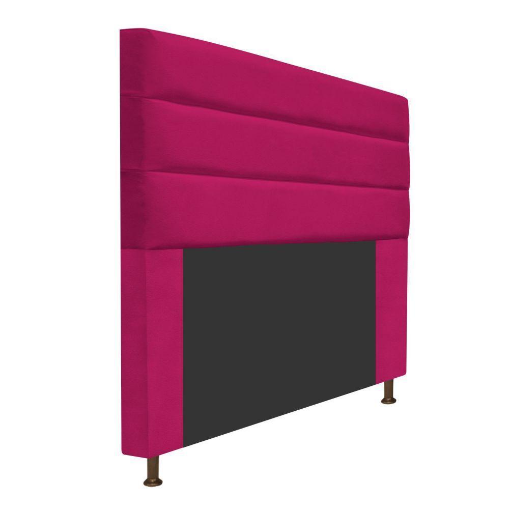 Cabeceira Estofada Turim 140cm Casal Suede Pink - 6