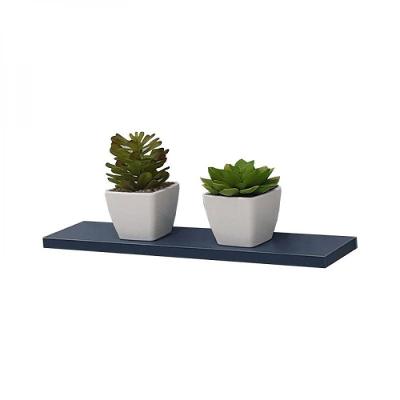 Prateleira 90X10cm Azul com Suporte Invisível