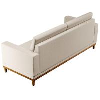 Sofá Living 180cm 3 Lugares Kayrós D05 Linho Bege - Mpozenato - 3