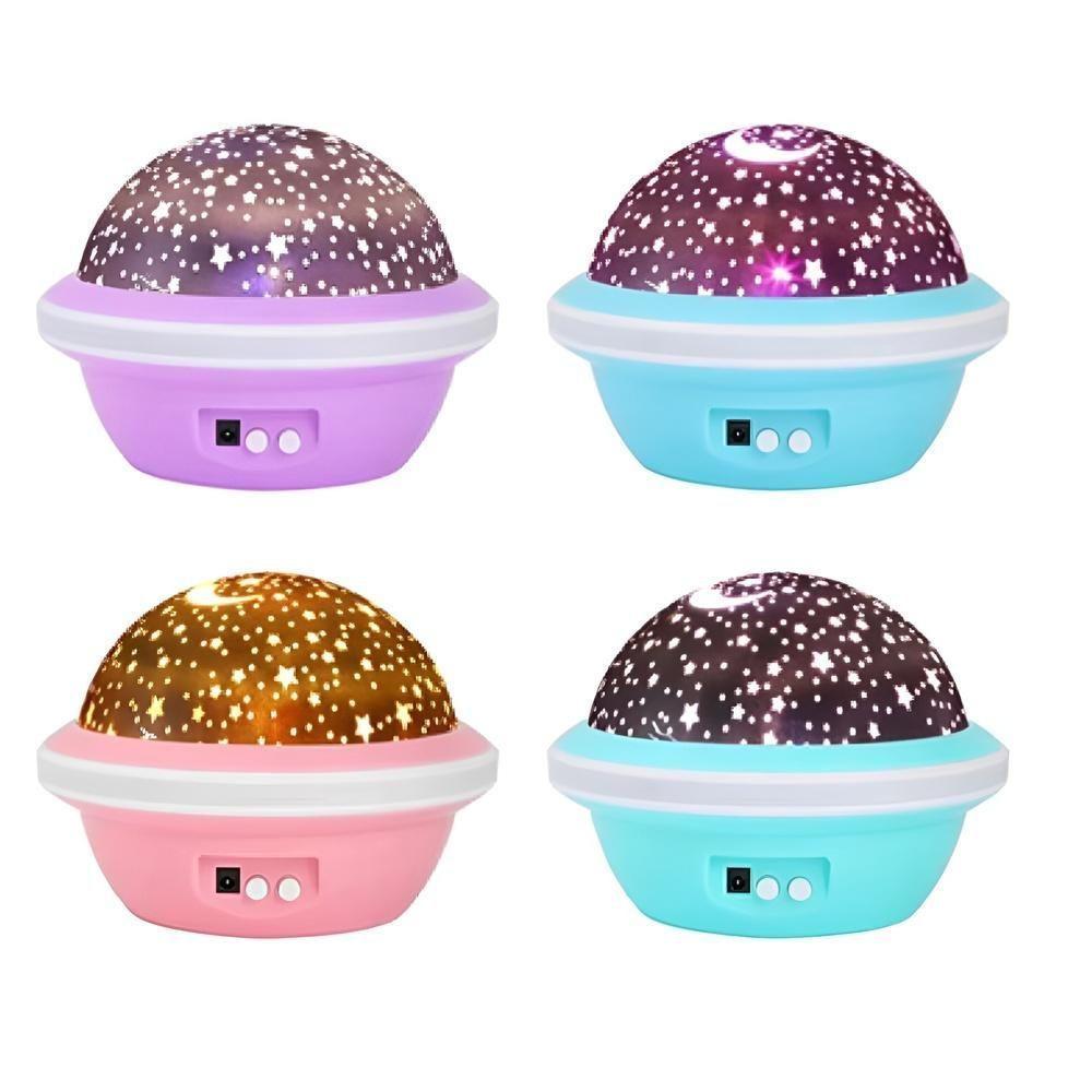 Luminaria Abajur Projetor Star Master Estrelas Lua Ceu Estrelado Globo Noite Romantica Infantil Quarto Bebe Crianca Adul - 1