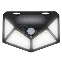 Luminária Solar De Parede Com 100 Leds Sensor De Presença Lâmpada Para Jardim E área Externa - 2