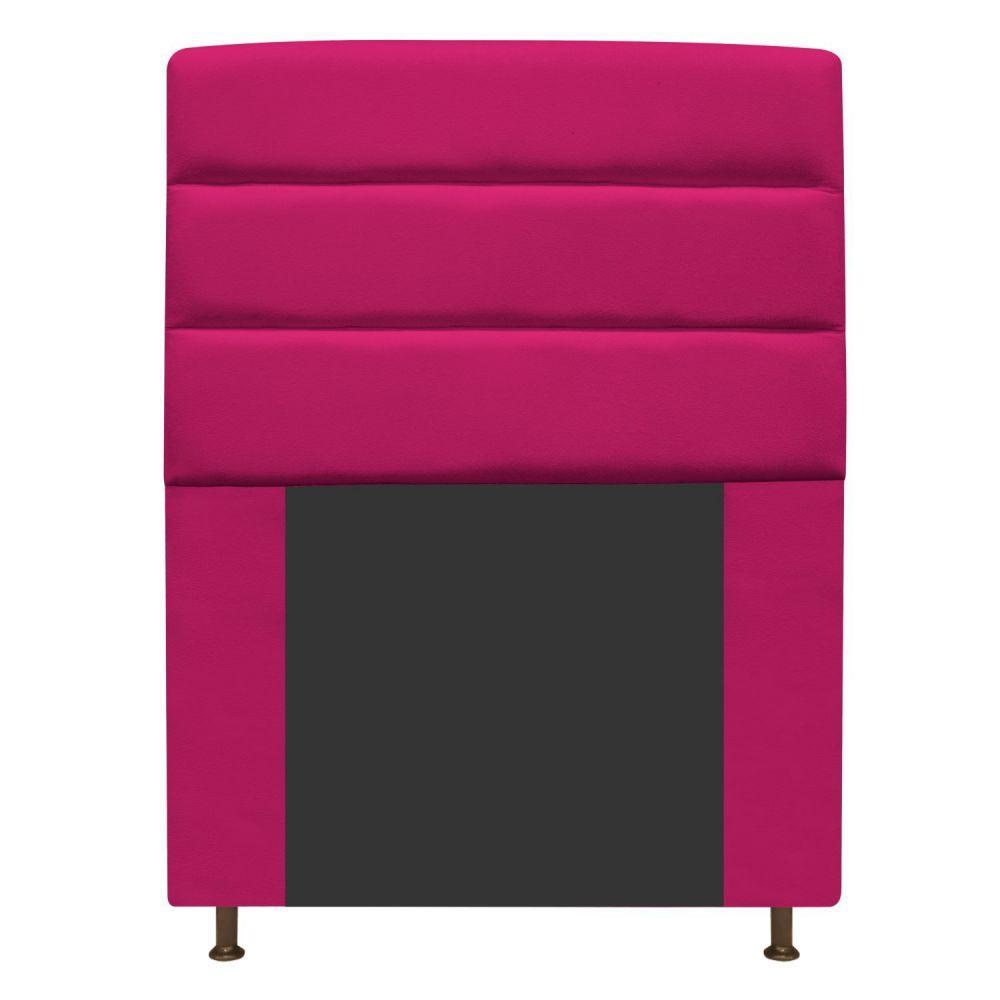 Cabeceira Estofada Turim 90cm Solteiro Suede Pink Adj Decor - 4