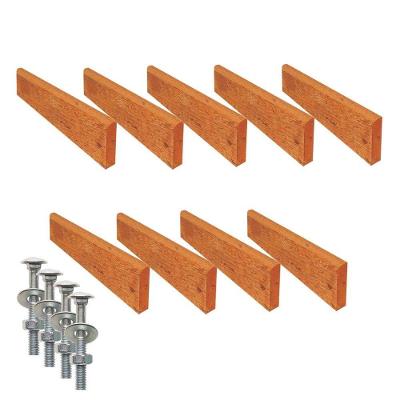 Kit 9 Réguas Pé De Banco Madeira Acabada Verniz 150x5,5x2cm