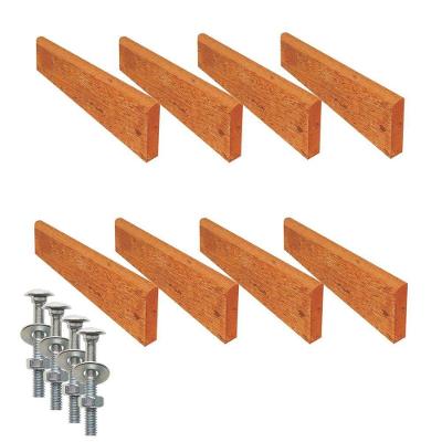 Kit 8 Réguas Pé De Banco Madeira Acabada Verniz 150x5,5x2cm