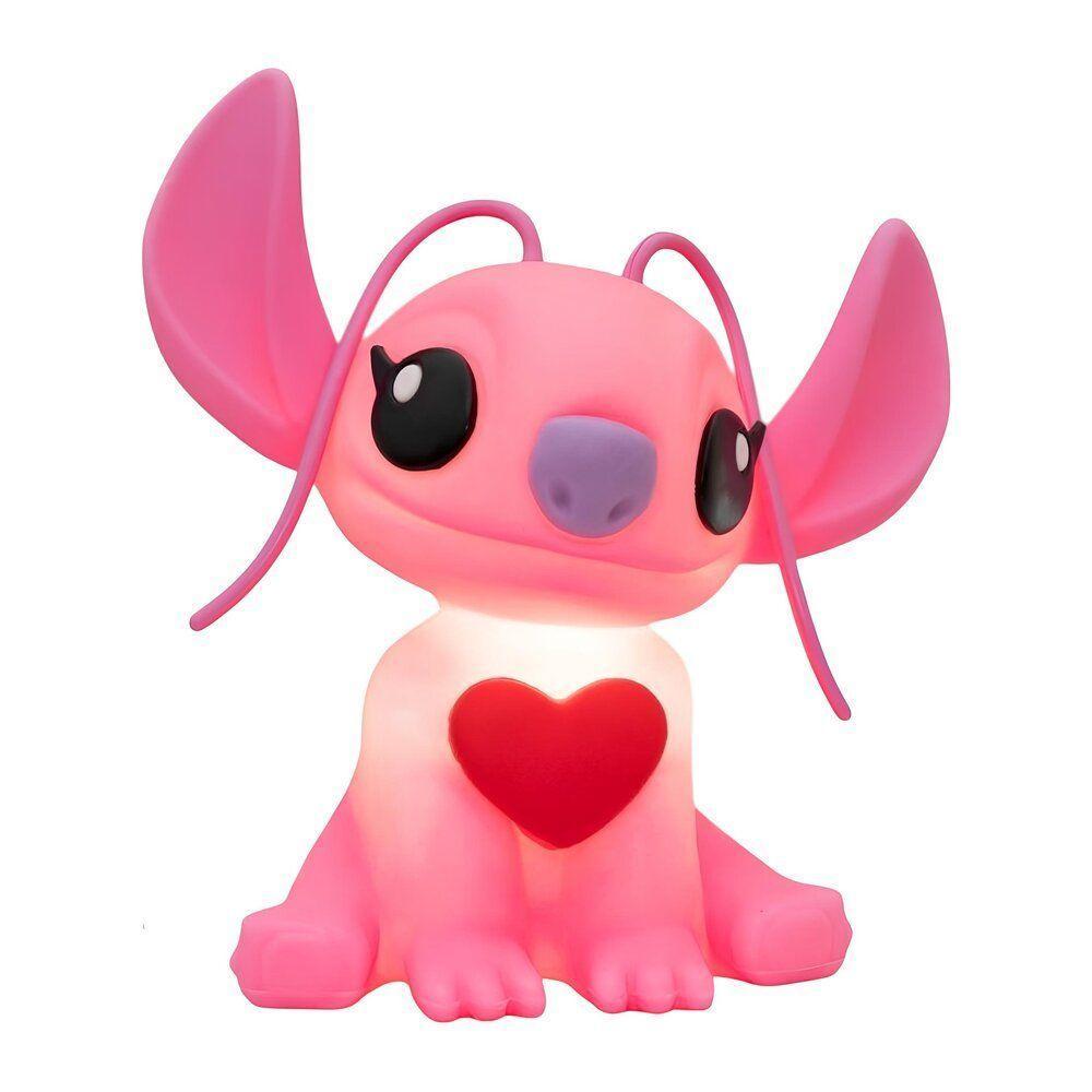 Luminária 3d Angel Stitch Com Coração Disney Decoração Criativa - 1