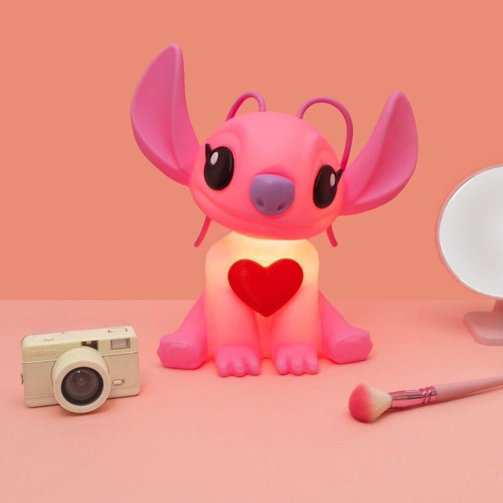 Luminária 3d Angel Stitch Com Coração Disney Decoração Criativa - 2