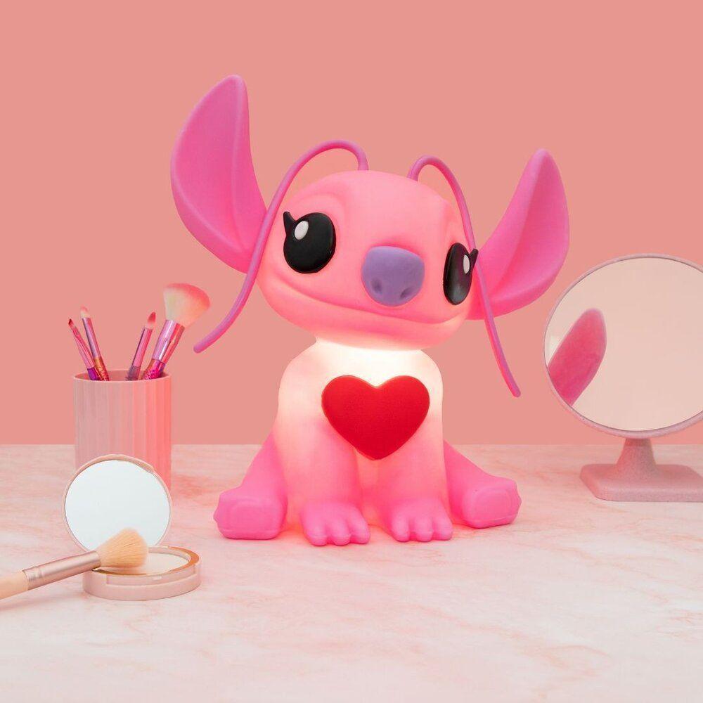 Luminária 3d Angel Stitch Com Coração Disney Decoração Criativa - 4