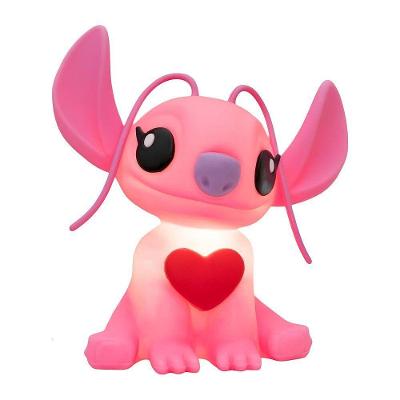 Luminária 3d Angel Stitch Com Coração Disney Decoração Criativa