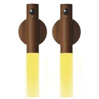 Luminaria Bastao Led Kit 2 Uni Sensor Movimento Detecta Presença Usb Parede Iluminaçao Decoraçao Quarto Sala Casa - 1