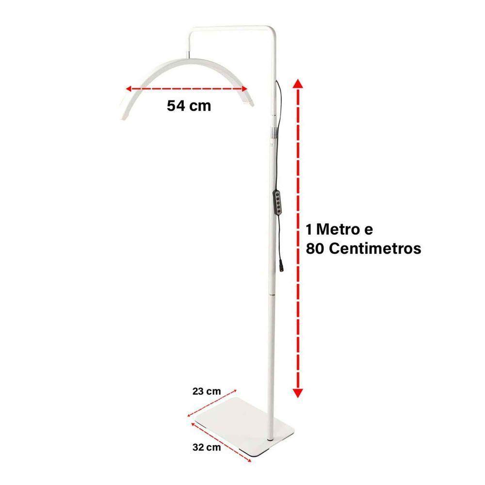 Luminaria Estetica Meia Lua 36w Arco Dentista Salao Beleza Maquiagem Cilios Iluminaçao Estudio Foto Sobrancelha Manicure - 5