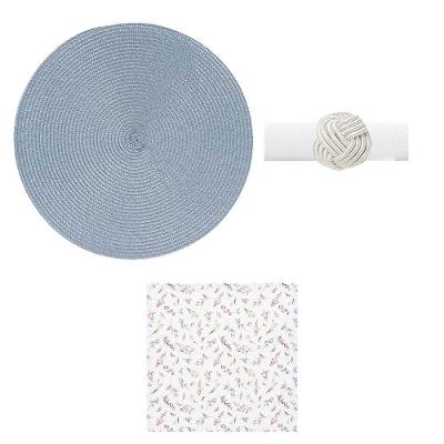 Kit De Mesa Posta Copa E Cia 4 Lugares Celeste-bela