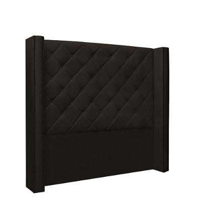 Cabeceira Vicenza Cama Box King 195 Cm Corino Marrom