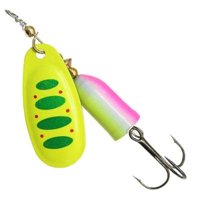 Kit 6 Iscas Artificial Giratória Spinner Colher De Metal 11g