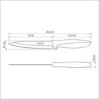 Faca Utility Tramontina Plenus Aço Inox 6" Cabo Preto - 2