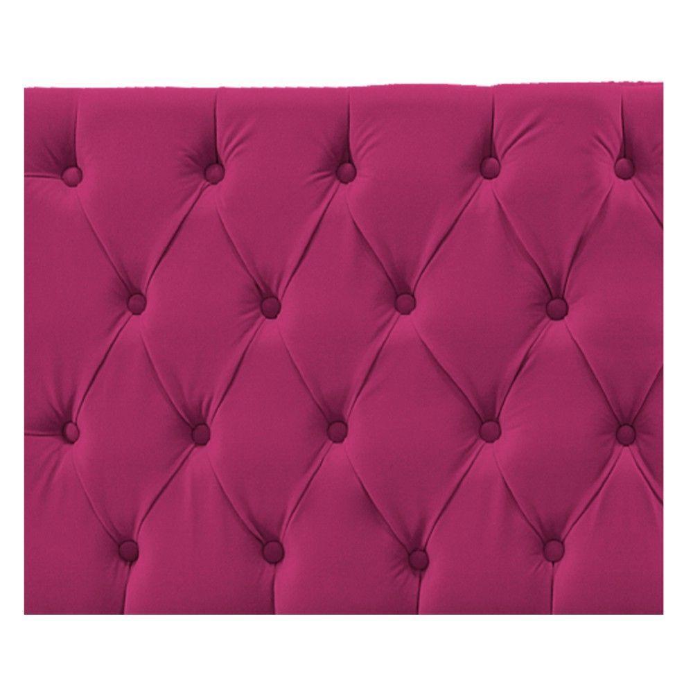 Cabeceira Sofia 160cm Queen Size Suede Pink - 2