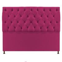 Cabeceira Sofia 160cm Queen Size Suede Pink - 3