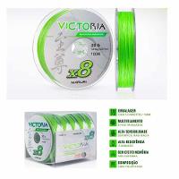 Linha De Pesca Multifilamento 8 Fios Victoria 500m Verde Lima Tamanho 0,40mm - 3