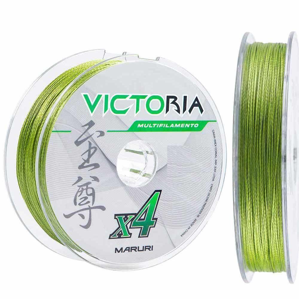 Linha De Pesca Multifilamento 4 Fios Victoria Verde 100m Tamanho 0,27mm - 5