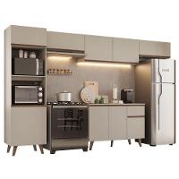 Armário De Cozinha Completa 340 Cm Nice Madesa 01 Crema - 2