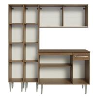 Armário De Cozinha Compacta 169cm Rustic Emilly Madesa 09 Rustic Rustic - 9