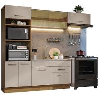 Armário De Cozinha Completa 270cm Rustic/crema Agata Madesa 04 Rustic/crema Rustic/crema - 1