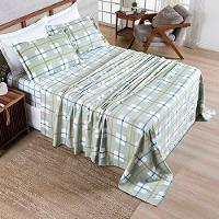 Jogo De Lençol Benim King 4 Peças Micropercal 400 Fios Estampado - York - 100% Poliéster - 1