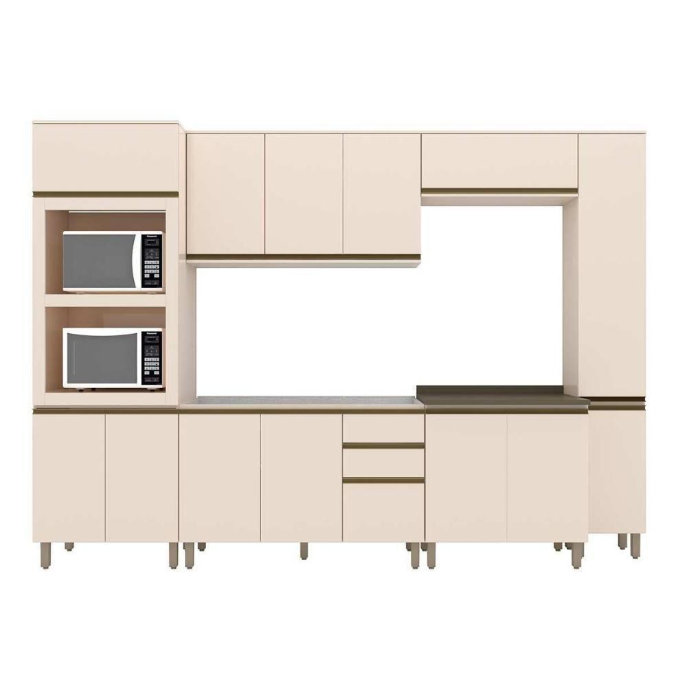 Cozinha Modulada Henn Connect 7 Peças (2aéreos+2balcões+2paneleiros+1complemento) C5p90 Off White-henn - 5