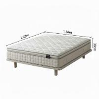 Jogo Cama Lençol Fiore Casal Padrão Estampado 180 Fios 100% Algodão Com Babadinho 4 Peças Azul Floral - 5