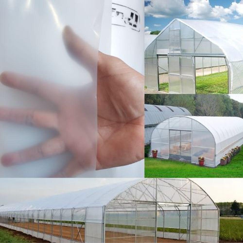 Lona Para Estufa Filme Difusor 8x27,5m 150 Micras Uv Dl - 6