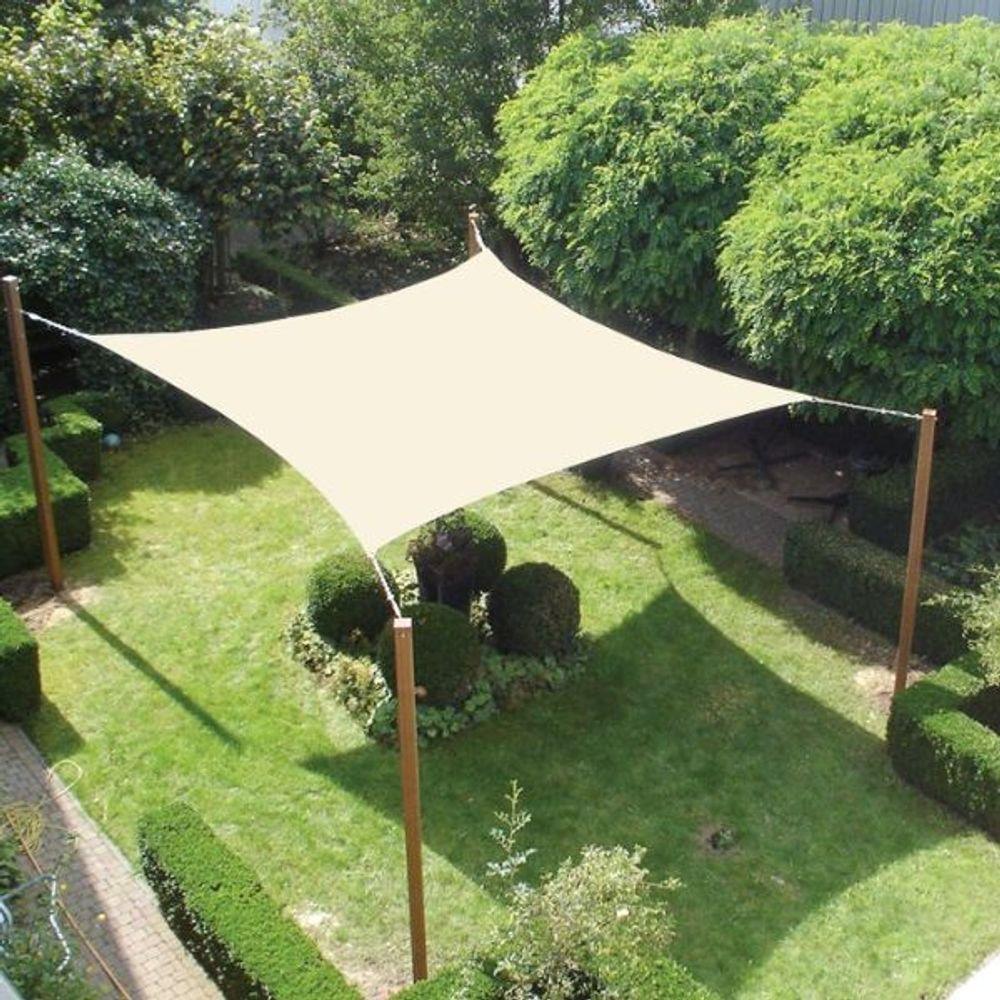 Tela De Sombreamento De Estacionamento 4x6 Bege-palha Com Ilhos - 2