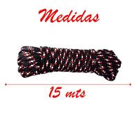 Kit 2 Cordas Preta Para Amarrar Lona De Caminhão Em Poliéster 15 Metros - 2