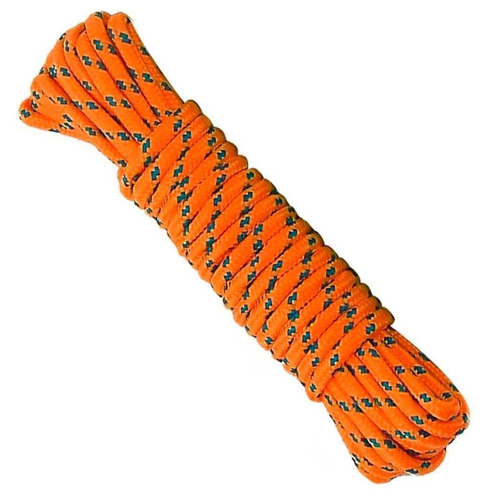 Kit 6 Cordas Para Varal Laranja Reforçada Em Poliéster 15 Metros - 1