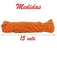 Kit 6 Cordas Para Varal Laranja Reforçada Em Poliéster 15 Metros - 3