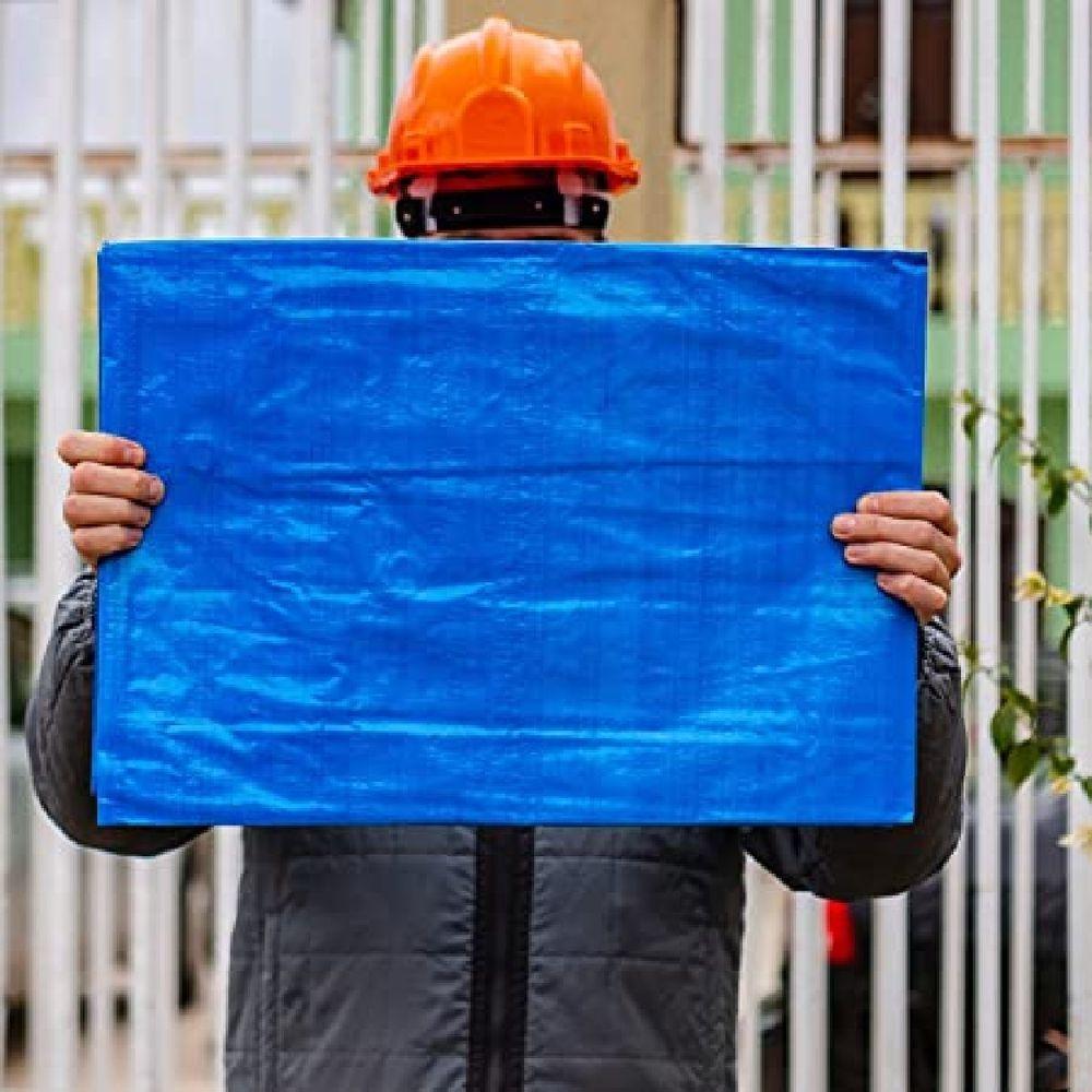 Lona Polietileno 3x2m Cantos Reforçados Azul Famastil - 3