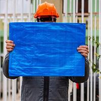 Lona Polietileno 3x2m Cantos Reforçados Azul Famastil - 3