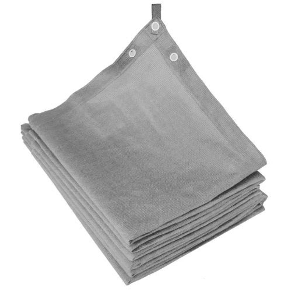 Tela Para Cobertura De Estacionamento Condomínio 5,10x5 Cinza Com Ilhos - 1